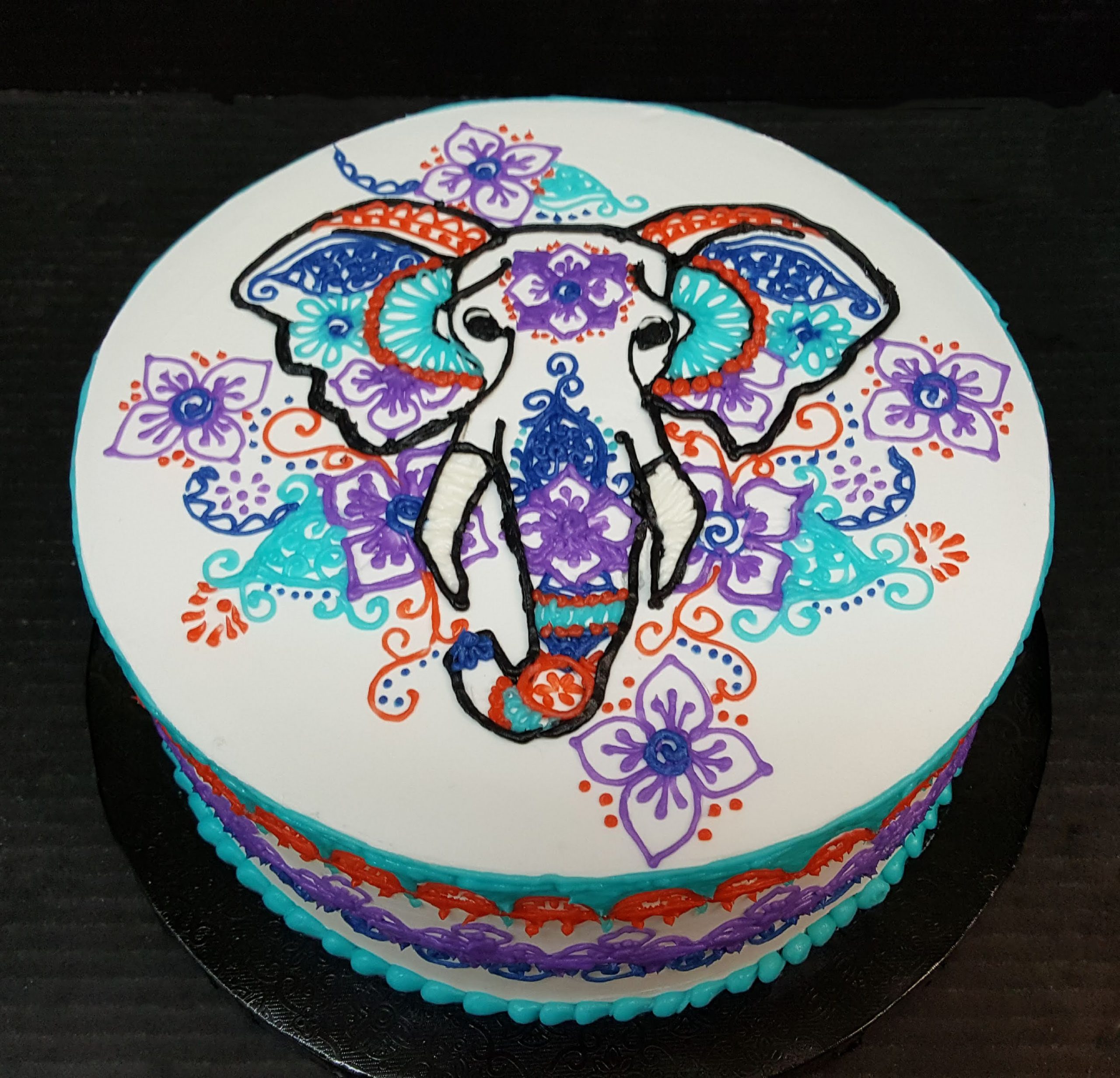 Elephant-Theme Cake-Kids-Birthday Cakes-Friend In Knead-Coimbatore